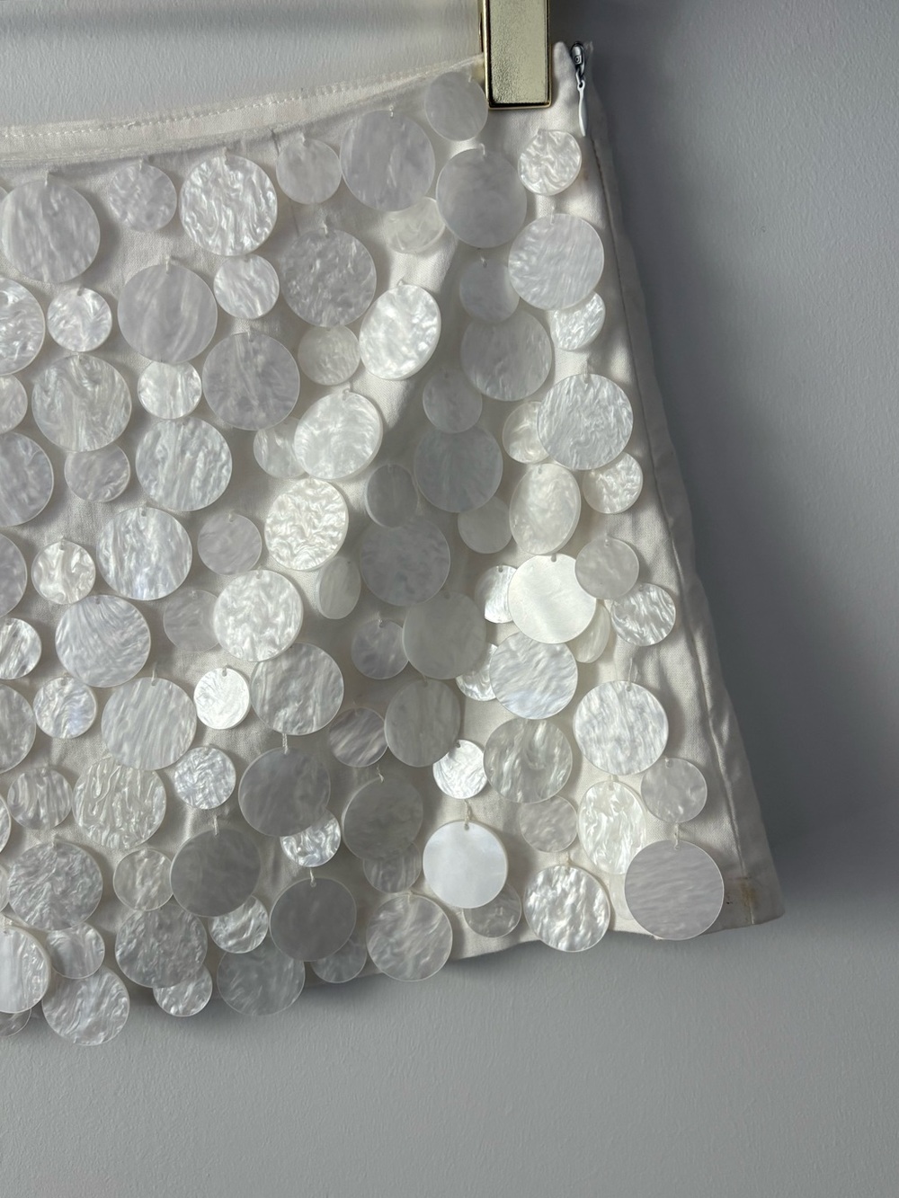 Peppermayo Movie Star Mini Skirt in Pearl - Size 4 - Bridal / Bachelorette - NWT - Picture 3 of 6
